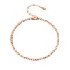 INBLUE Stainless Steel Anklets for Women Gold Silver Rose Gold