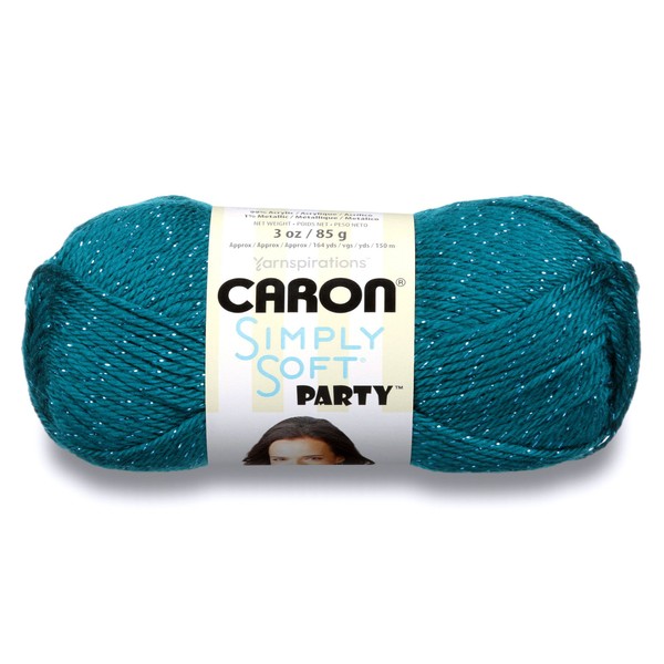 Caron Simply Soft Party Yarn, 99% ACRYLIC AND 1% METALLIC,