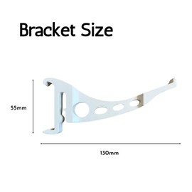 K2 C8043 Gutter Brackets 127mm – Pack of 5 Heavy Duty and Lightweight Snap-On Guttering Clips - UV Resistant Weatherproof Mounting Brackets for Conservatory Roof & Outdoor Drainage Systems