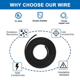 16AWG 16/4 4 Core Shielded Wire CNC Wire (100FT) UL2464 Tinned Copper Core 16 Gauge Cable Speaker Wire for CNC Router Machine, CNC VFD Spindle, Electrical Appliance, Transformer and 3D Printer,etc