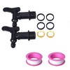 2 Pcs 3/4" Water Butt Tap, Snap Fit Hosepipe Rain