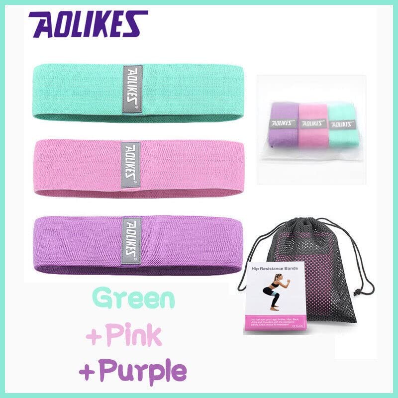 AIMALL Set of 3 Resistance Booty Bands for Women, Hip