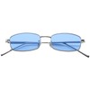 Dollger Retro Rectangle Sunglasses for Women Men Square Narrow Hip