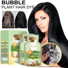 Plant Bubble Hair Dye Shampoo,Plant Bubble Hair Dye,Bubble Plant Hair Dye,Natural Plant Hair Dye,New Botanical Bubble Hair Dye Hair Dye Shampoo for Women Men (Coffee color)