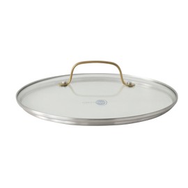 Greenpan Glass Lid, 10.2 inches (26 cm), Stainless Steel, Gold, Handle, Fully Physically Reinforced