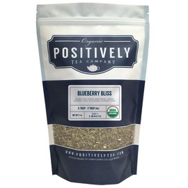 Organic Positively Tea Company, Blueberry Bliss Rooibos Tea, Loose Leaf, 16 Ounce
