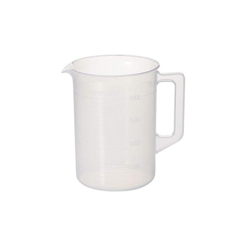 Niigata Seiki BeHAUS PBH-2000 Hand Held Beaker, Polypropylene, 0.6 gal