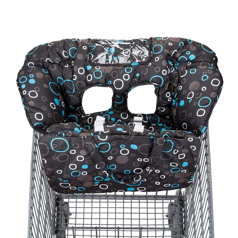 2-in-1 Baby Shopping Trolley Cover Highchair Seat Cushion - Portable