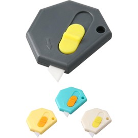Duction Magnetic Cardboard Cutter, Ceramic, Cardboard Opening Tool, Safety Opener, Convenient, Small Item, Portable, Commercial Use, Home Use (Gray)