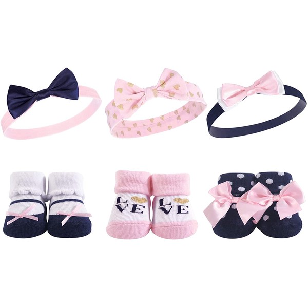 Hudson Baby Unisex Baby Headband and Socks Gift Set