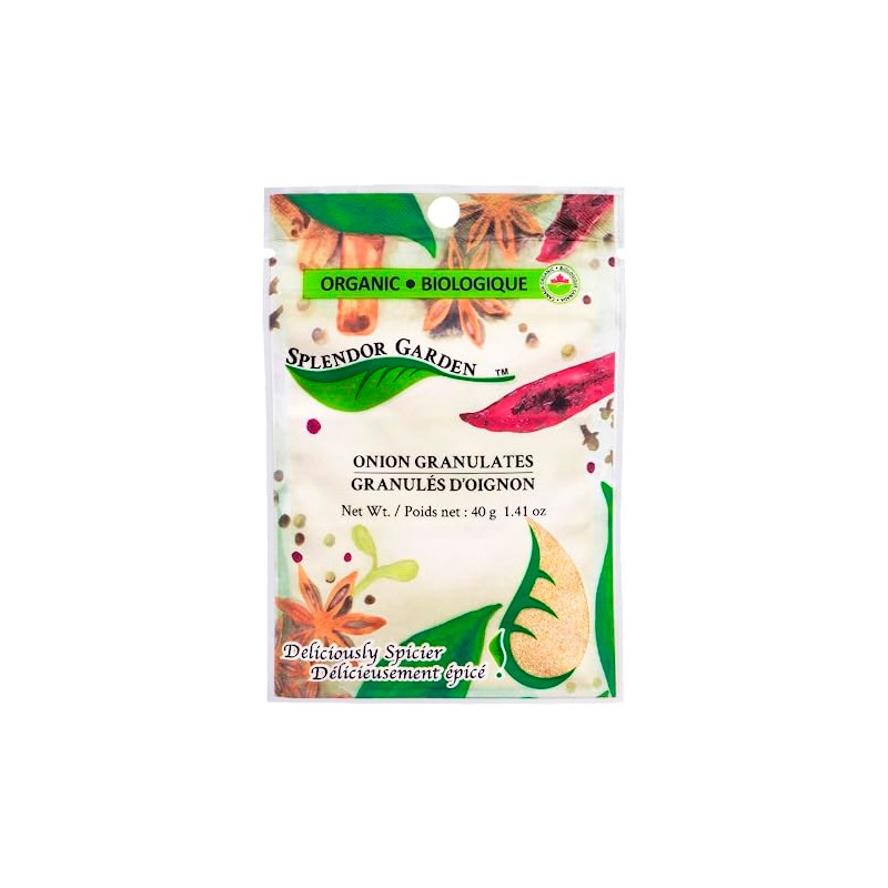 Splendor Garden organic Onion Granulates,40.0 Gram