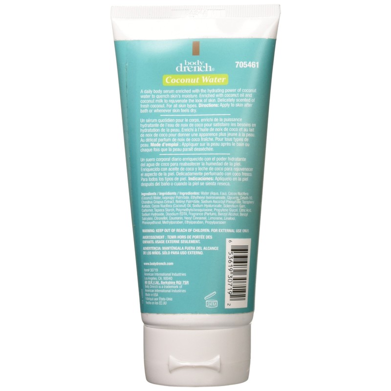 Body Drench Coconut Water Body Serum, 6 Fluid Ounce