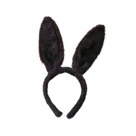 LKQBBSZ Black Bunny Ears Headbands For Easter Party, Cute Soft Touch Bunny Ears Headband Easter Rabbit Ears Headband Gift for Kids Girls