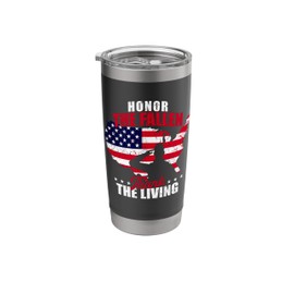 Honor The Fallen Thank The Living - Patriotic Veterans Day Stainless Steel Insulated Tumbler