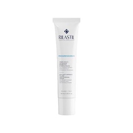 Rilastil - Progression (+) Crema Rica Antiarrugas, Reafirma, Hidrata e Ilumina la Piel, con Ácido Hialurónico y Colágeno Biotech, para Pieles en Pre y Menopausia, para Todo Tipo de Pieles - 40 ml