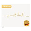 Plantvibes Wedding Guest Book - 120 Thick Pages that Prevent