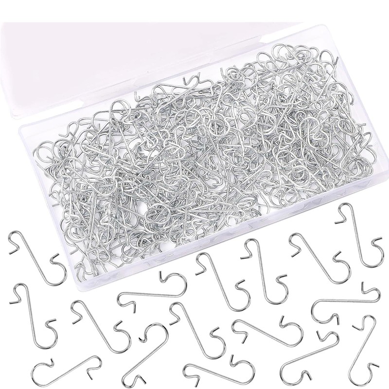 Daxtril 200PCS Christmas Ornament Hooks Xmas Metal Wire Hooks S-Shaped
