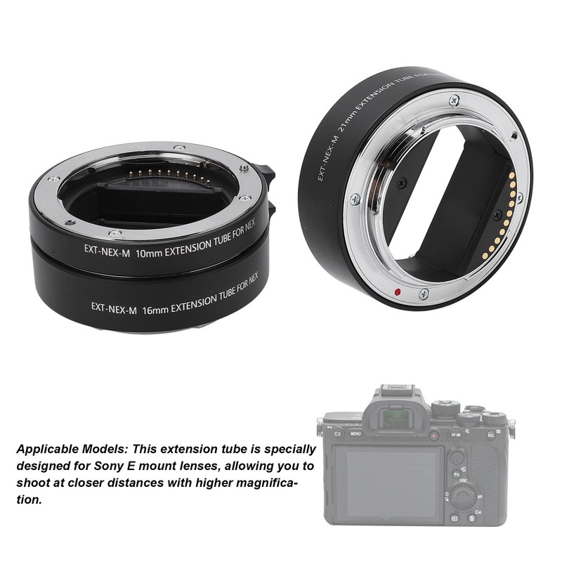 Auto Focus Macro Extension Tube Kit 10mm+16mm+21mm Auto Focus Macro