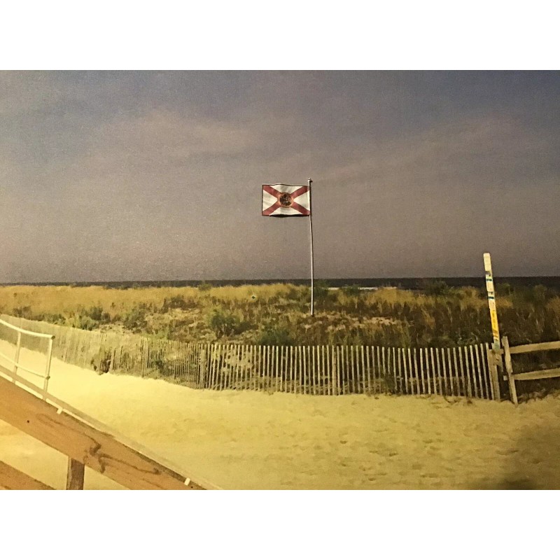 "Handmade" N SCALE FLORIDA STATE FLAGS and POLES (2 ea).