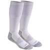 Dickies Men's Light Comfort Compression Over-The-Calf Socks, White (2 Pairs),