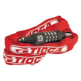 Tioga Barrel Chain Lock, Red (LKW25302)