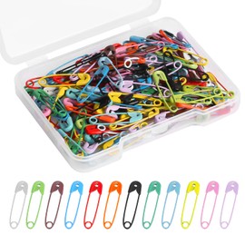 150pcs Safety Pins, 19mm Mini Safety Pins for Clothes Metal Safety Pin for Clothing Sewing Handicrafts Jewelry Making (Colorful)