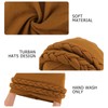 DRESHOW African Women's Turban Double Braid Headwear Headwear Chemo Cap