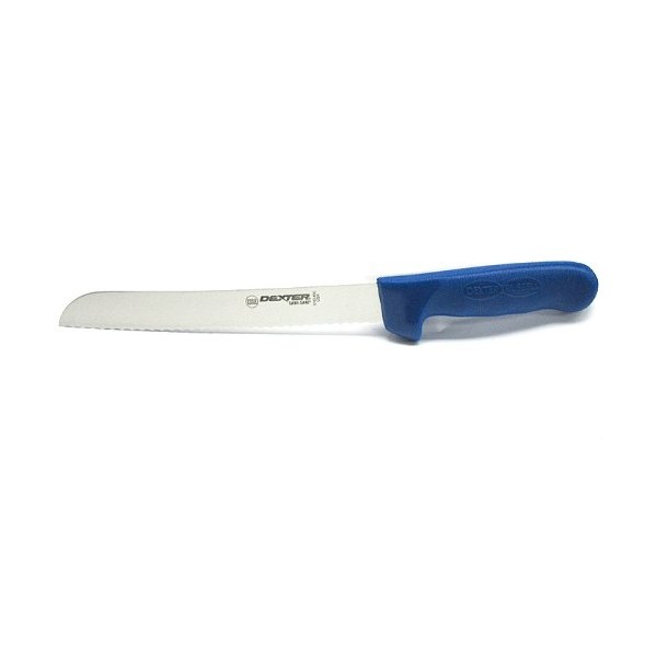 Dexter Outdoors 8" Scalloped Bread Knife with Blue Handle
