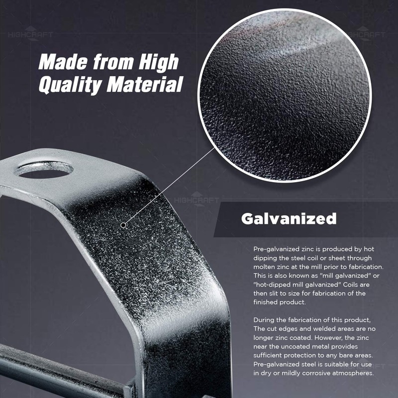 Highcraft IDT-H04 Clevis Hanger Standard Galvanized Steel, 4 in, 4