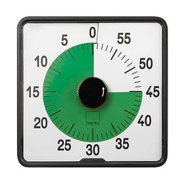 TimeTEX - Timer "Countdown" L Grün | Präziser Timer für vielseitige Zeitmessungen mit praktischen Funktionen | Inhalt: Batteriebetriebener Timer in Grün (Größe: ca. 20x20 cm)