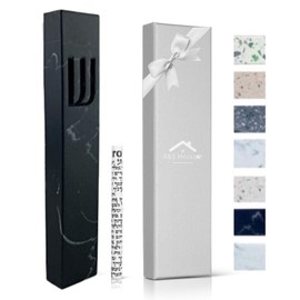 A&S Mezuzot A&S Modern Stone Mezuzah Case Design, Mezuza Cover for Scroll Protection, Easy Peel and Stick Houswarming Gift and Home Blessing