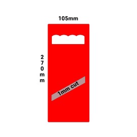 WE-STOCK Vegetable Slicer Made of Solid ABS with Ergonomic Handle - Thin Slices 1 mm - Ideal for Vegetables, Vegetables and Fruits - Dimensions 270 x 105 mm (Red)