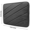 Padded Laptop Sleeve with Accessory Pockets for 15" Notebooks, Shock-Absorbing