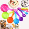 10-Piece Measuring Cups and Measuring Spoons Set Plastic Multicoloured for