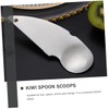 BIUDECO 2Pcs Stainless Steel Kiwi Cutters Spoons Effortless Digging Tool