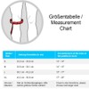 LP Support 719CA Knie-Bandage - Kniestütze, Größe:XL, Farbe:schwarz