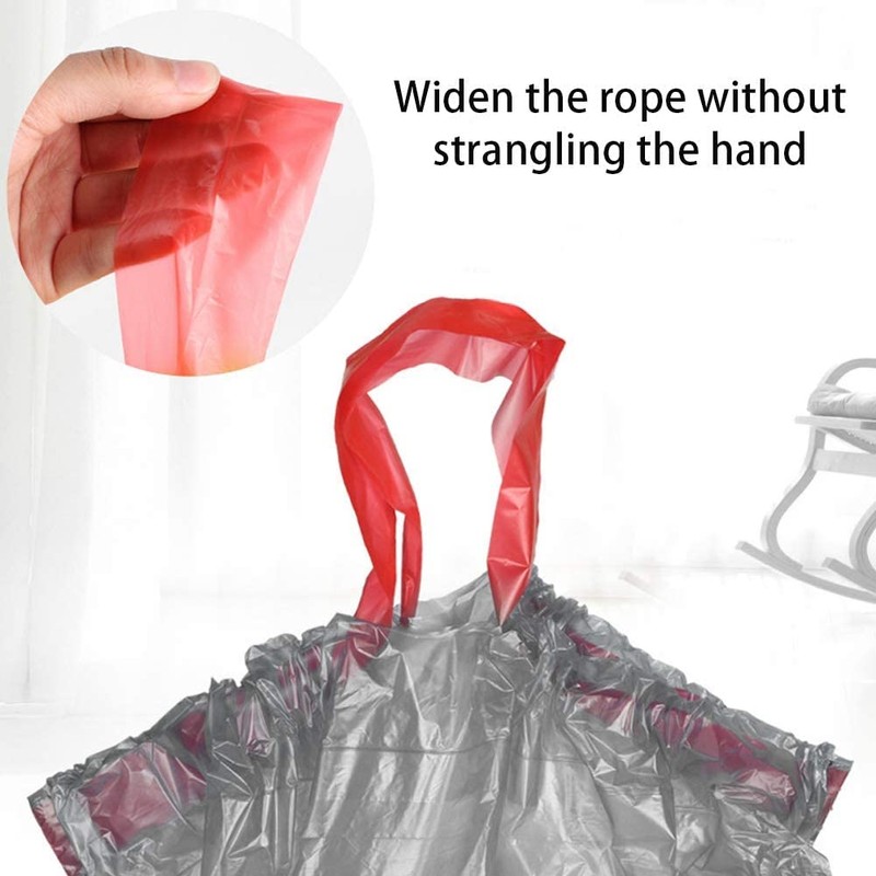 Thurbo 5 Rolls 20L Bin Bags Liners Drawstring Trash Bag,