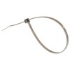 GTSE 8” Silver/Grey Zip Ties, 100 Pack, 18lb Strength, UV