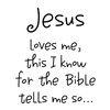 Inspirational Religious Quote Wall Decal Jesus Loves Me This I