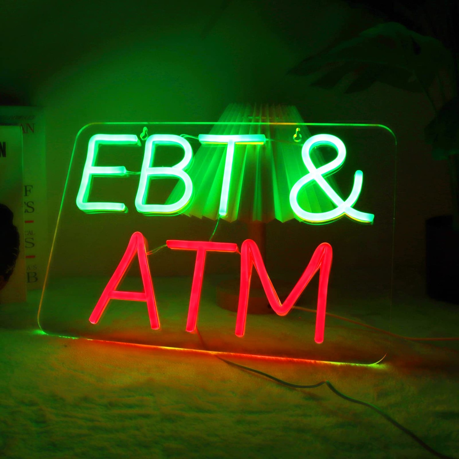 JFLLamp EBT&ATM Neon Signs for Wall Decor Neon Lights for Business Led ...