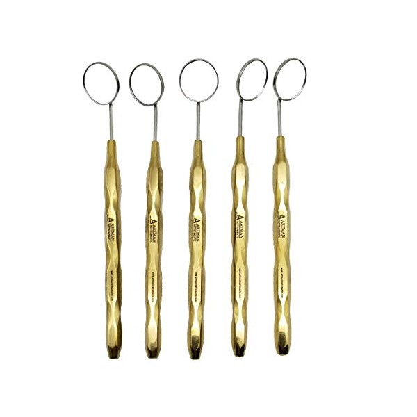 Dental Mirror Stainless Steel Set of 5 Dental Mirrors Front