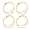 12pcs Spiral Napkin Rings Matte Gold Electroplating Prevent Fading Table