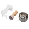 3 PCS Men Shaving Brush Set Acrylic Brush Holder Bubble