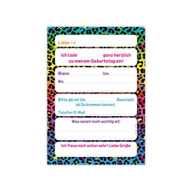 Minkocards 12 Invitations for 10th Children's Birthday Girls Jump Trampoline Invitations Tenth Girls Birthday Invitations