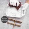 SZYRL Desk Organizer, Marble Remote Holder for Table, Modern Office