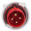 Waterproof Industrial Socket Nylon Brass 4 Pin Aviation Power Connector