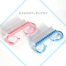 Mirhua Nail Brush, Nail Brush, Colorful 3 Colors, Set of 6, Round Handle Nail Brushes (Set of 6, Tri-Color)