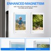 JUOIFIP 20 Pack Acrylic Polaroid Refrigerator Magnet Picture Frames, Clear