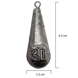 PRO FILSTAR Ground Lead Fishing Set 10 x 30 g - Lead Fishing with Swivels - Fishing Lead Set - Ground Fishing - Pear Lead - Lead Weight - Fishing Weights - Lead Weights - Carp Lead Kit