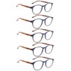 NORPERWIS 5 Pairs Reading Glasses - Standard Fit Spring Hinge